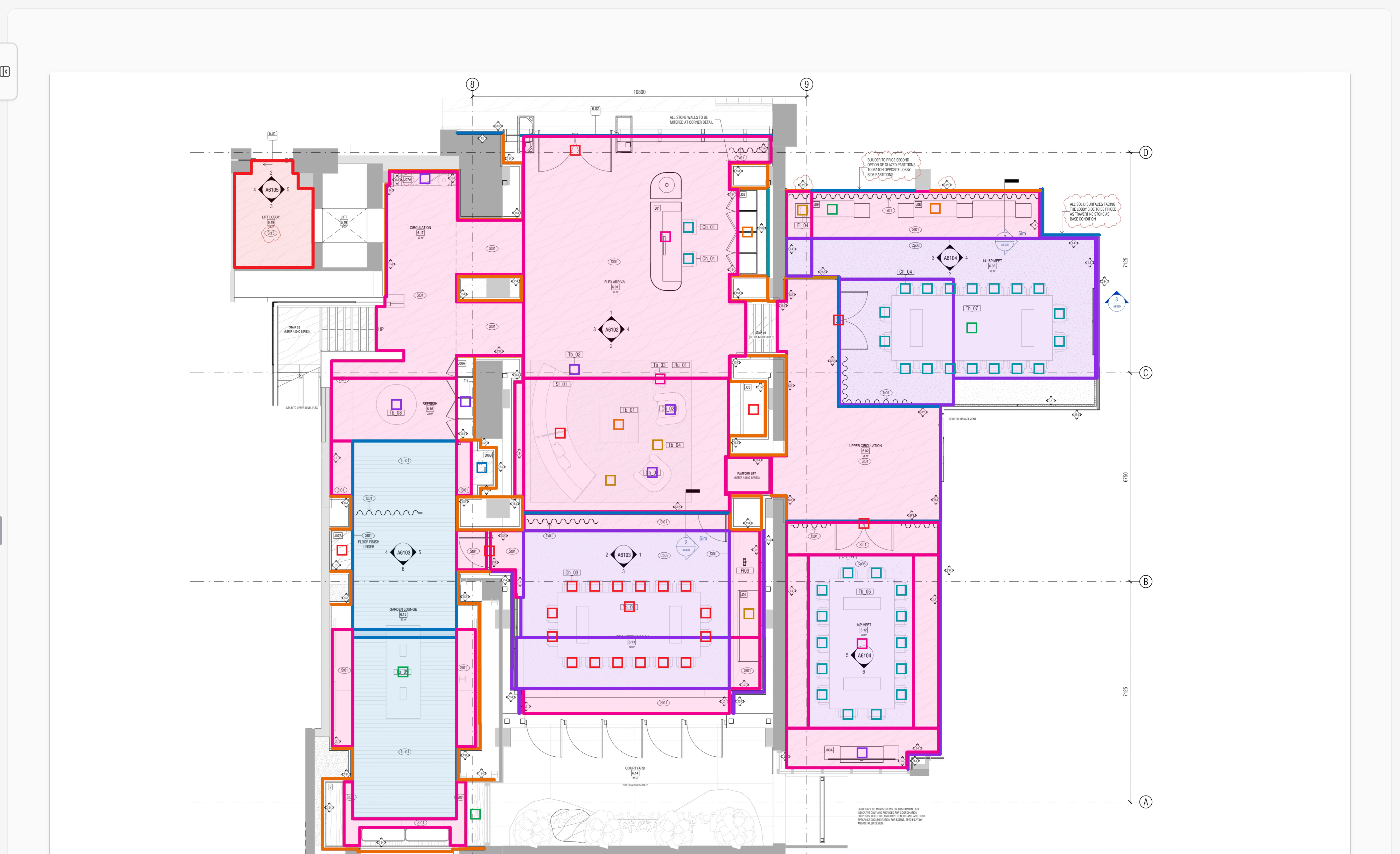 Three people working on the same floor plan at once